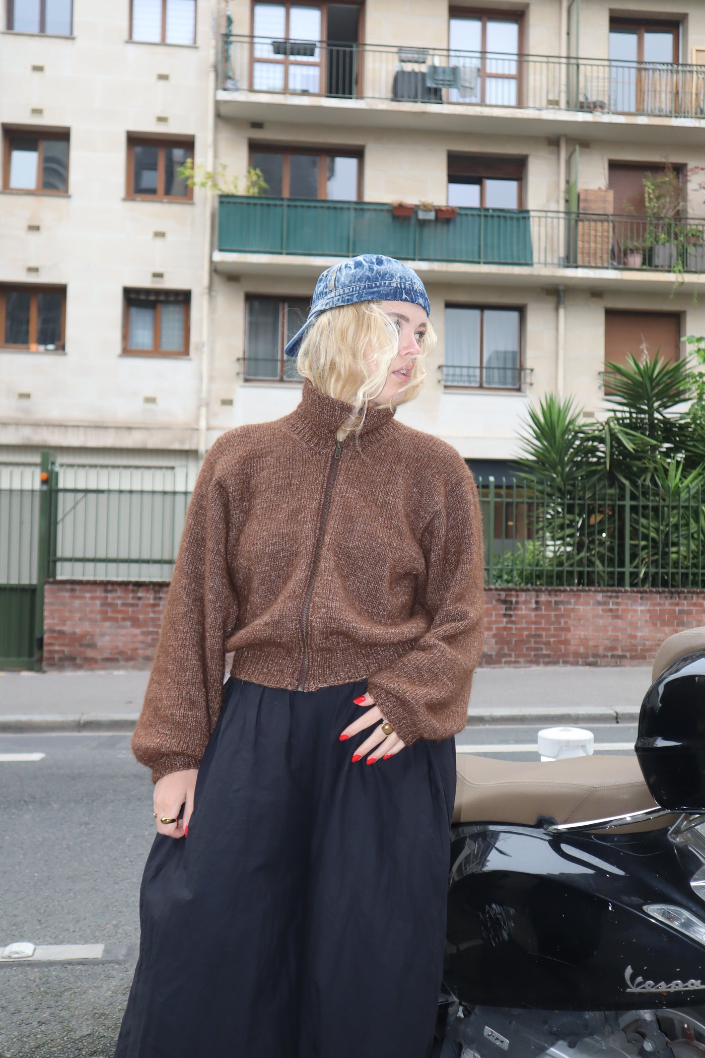 FEMI-BOMBER NO. 1 after reknitting